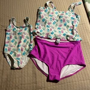 Mommy and me pink desert swim